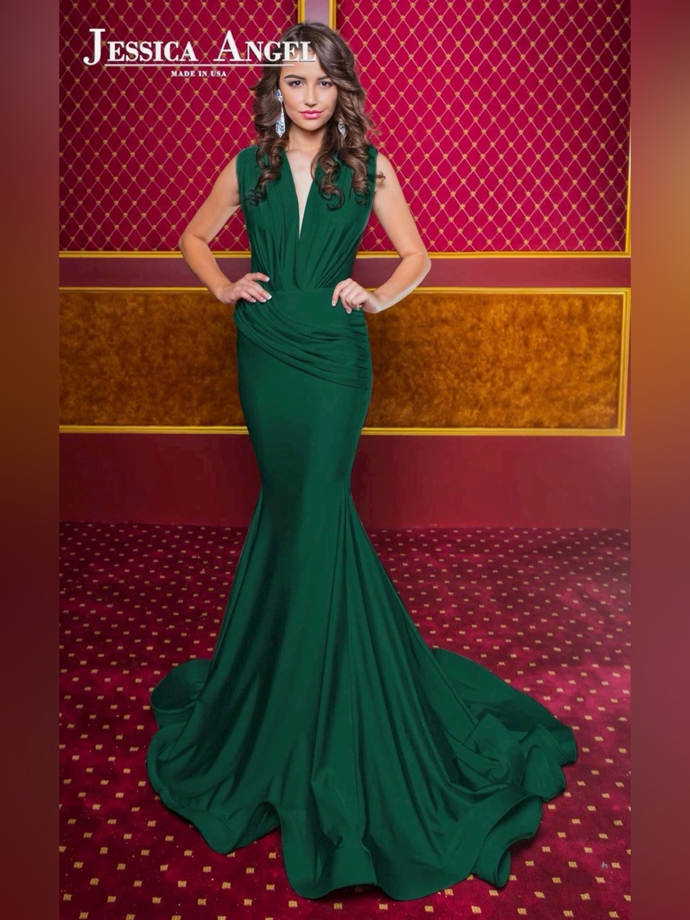 Jessica Angel 327R hunter green size small NWT brand new never worn or altered
